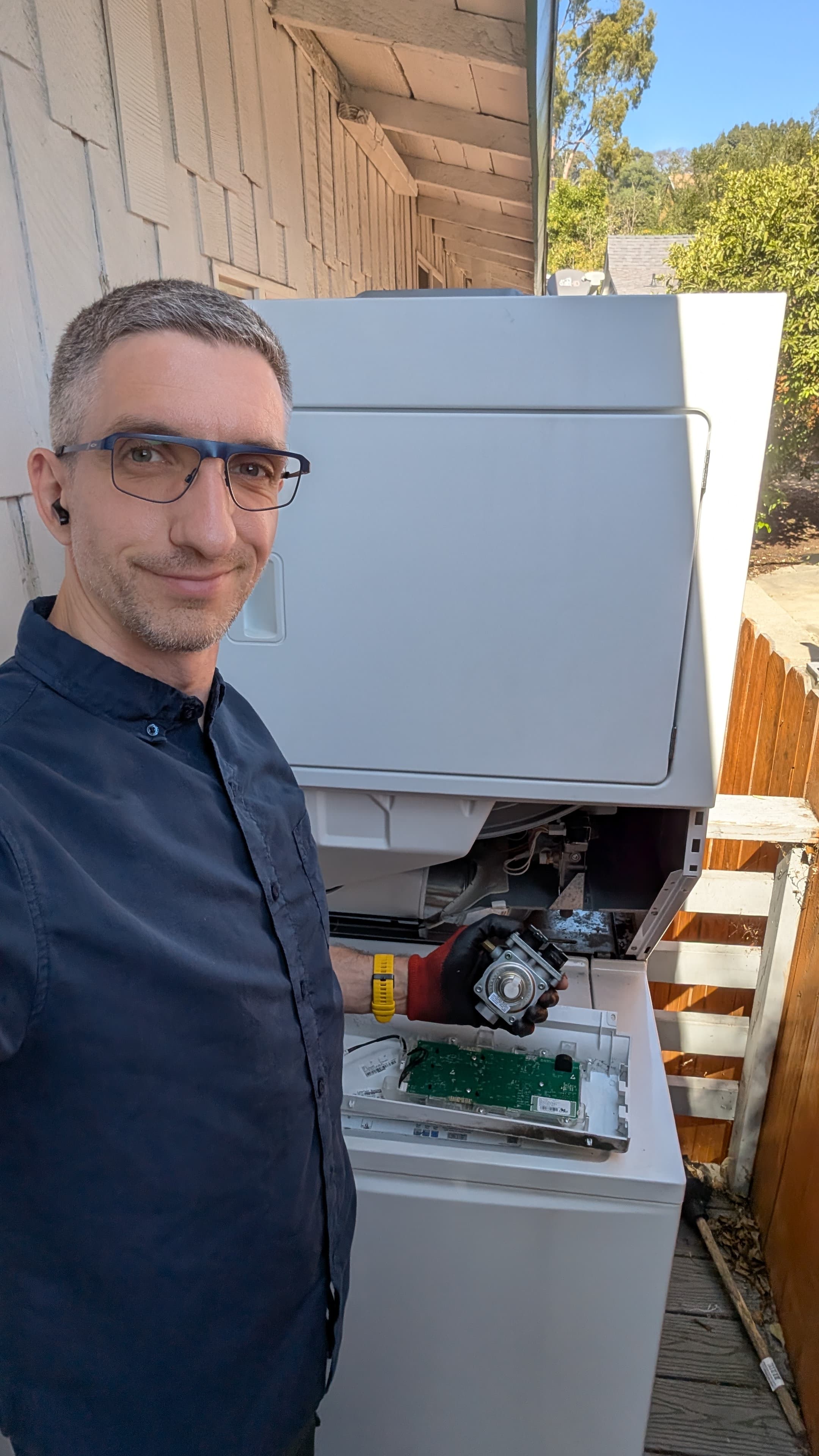 Frigidaire gas dryer gas valve replacement in Los Angeles