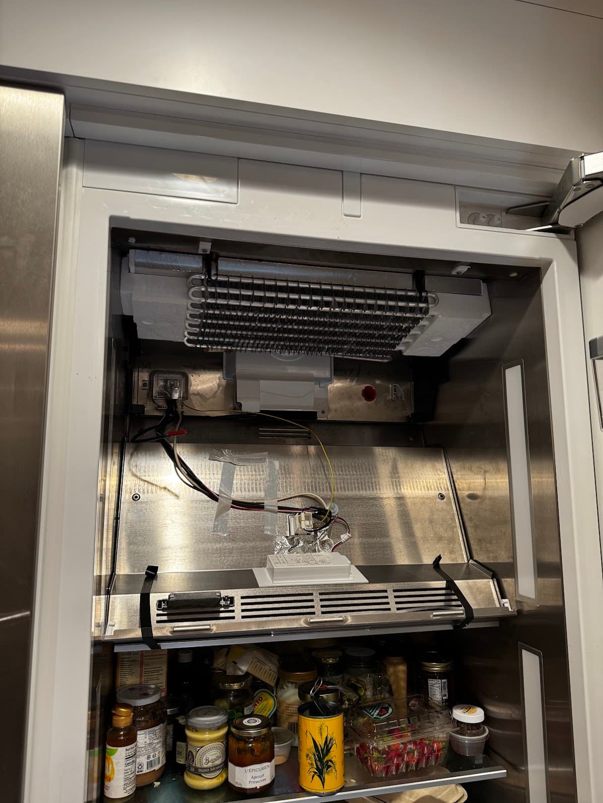 Sub-Zero refrigerator evaporator coil and defrost system repair
